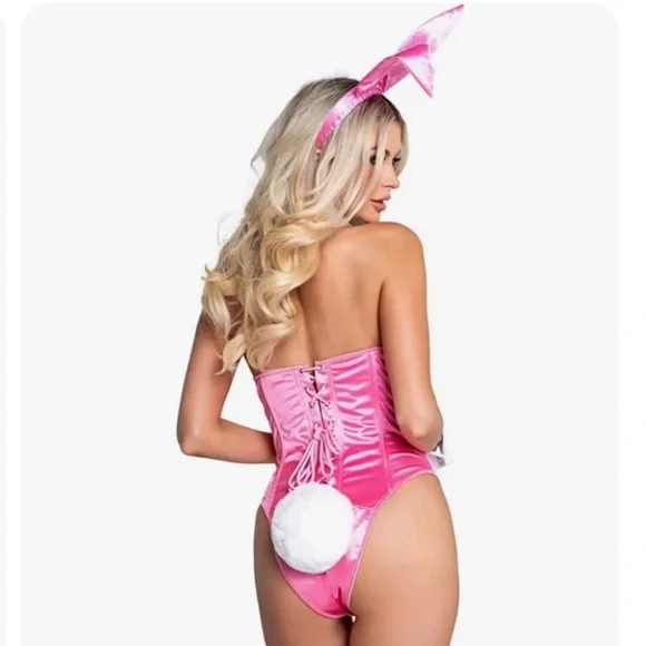 Perfect for Halloween Original Classic Corset Playboy bunny Costume -ship ASAP - Picture 1 of 2